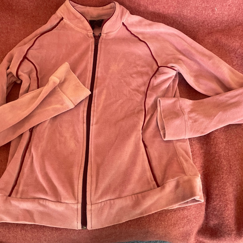 Vintage Light Pink Zip-Up Jacket